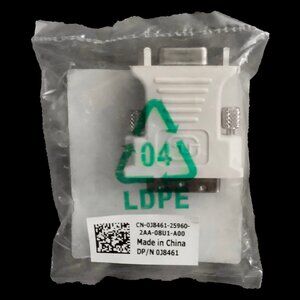 NEW Dell DVI Male to VGA Female Adapter #0J8461 7P365-A00